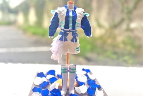 LEVEL7 LINO(月海りの)様の生誕祭祝い花 衣装再現プリザーブドフラワーミニトルソーアレンジ @GOTANDA G6