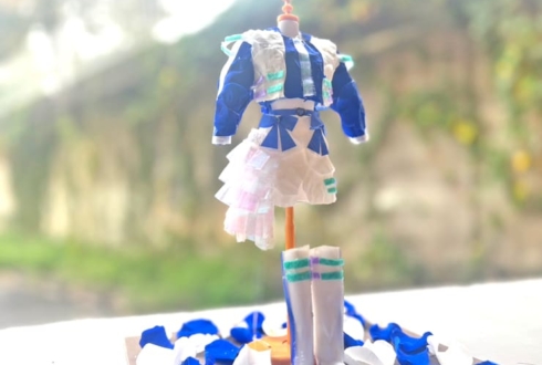 LEVEL7 LINO(月海りの)様の生誕祭祝い花 衣装再現プリザーブドフラワーミニトルソーアレンジ @GOTANDA G6