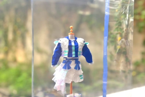 LEVEL7 LINO(月海りの)様の生誕祭祝い花 衣装再現プリザーブドフラワーミニトルソーアレンジ @GOTANDA G6