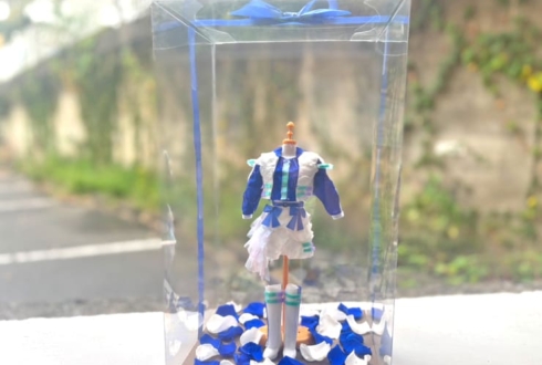 LEVEL7 LINO(月海りの)様の生誕祭祝い花 衣装再現プリザーブドフラワーミニトルソーアレンジ @GOTANDA G6