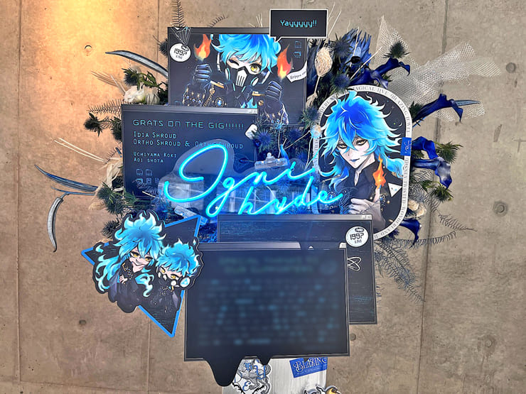 IGNIHYDE イデア・シュラウド様 オルト・シュラウド様のツイステ 3DCGライブ出演祝いフラスタ @幕張メッセ