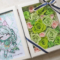 若草きよか様の #ぶいかふぇ ♪出演祝い花 プリザーブドフラワーフォトフレームアレンジ @秋葉原トークライブBAR from scratch