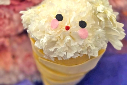 鹿瀬紫卯様の美しょゲ声優女子会♡2出演祝いハートモチーフフラスタ @P.A.R.M.S秋葉原店