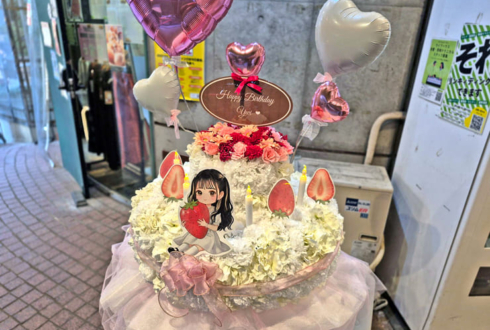 パピプペポは難しい 白羽根優衣様の生誕祭祝いフラワーケーキフラスタ @下北沢ERA