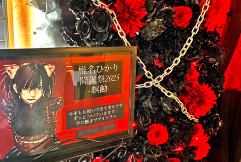 椎名ひかり様の降誕祭祝い連結アーチ @WWW