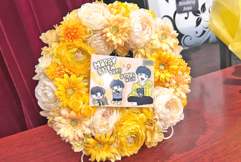 原宿YANKEEZ 堀井椋耶様のライブ公演祝い花 リースアレンジ @MODIS渋谷店