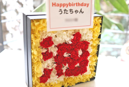 Palette Parade 葵うた様の生誕祭祝い花 「油」文字モチーフプリザーブドフラワーBOXアレンジ @白金高輪SELENE b2