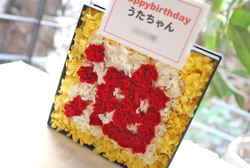 Palette Parade 葵うた様の生誕祭祝い花 「油」文字モチーフプリザーブドフラワーBOXアレンジ @白金高輪SELENE b2