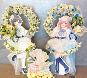 ハコニワリリィ様のライブ公演祝いリースフラスタ2基 @KT Zepp Yokohama
