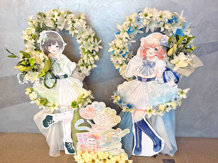 ハコニワリリィ様のライブ公演祝いリースフラスタ2基 @KT Zepp Yokohama