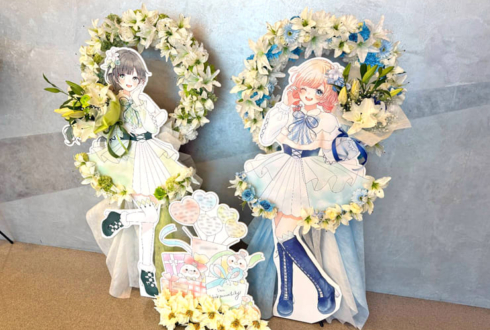 ハコニワリリィ様のライブ公演祝いリースフラスタ2基 @KT Zepp Yokohama