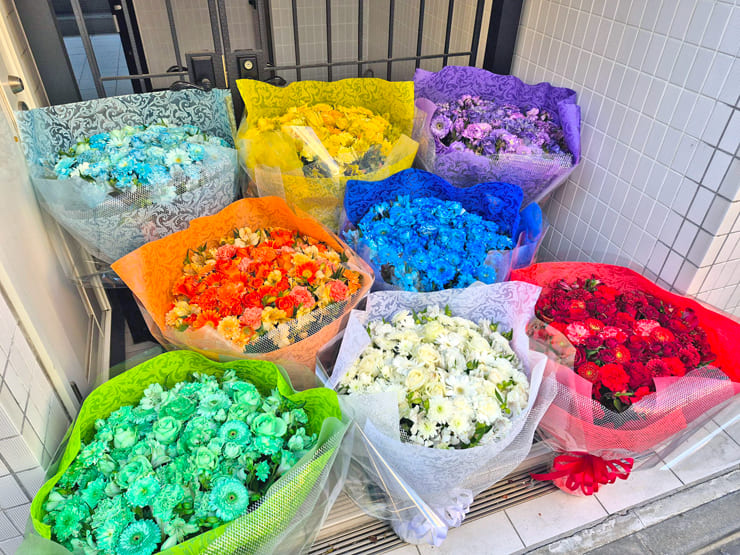 FUN×FUN様のデビューライブ公演祝い花束 @harevutai