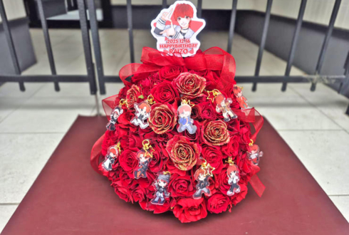 アリスアリア 雷造様の誕生祭祝い花 Xmasツリーアレンジ @文京HEADPOWER