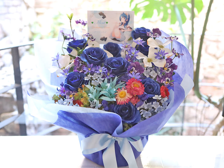 みんと様のラストお給止イベント開催祝い花 @BLUE EGG AKIHABARA