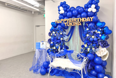 One Last Bloom 冬羽ゆきな様の生誕祭祝い連結バルーンアーチ @シアターマーキュリー新宿