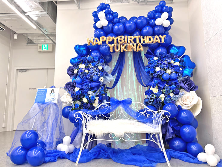 One Last Bloom 冬羽ゆきな様の生誕祭祝い連結バルーンアーチ @シアターマーキュリー新宿