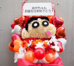 平野由佳様のBDライブ公演祝いクレヨンしんちゃんモチーフフラスタ @下北沢STUDIO BAYD