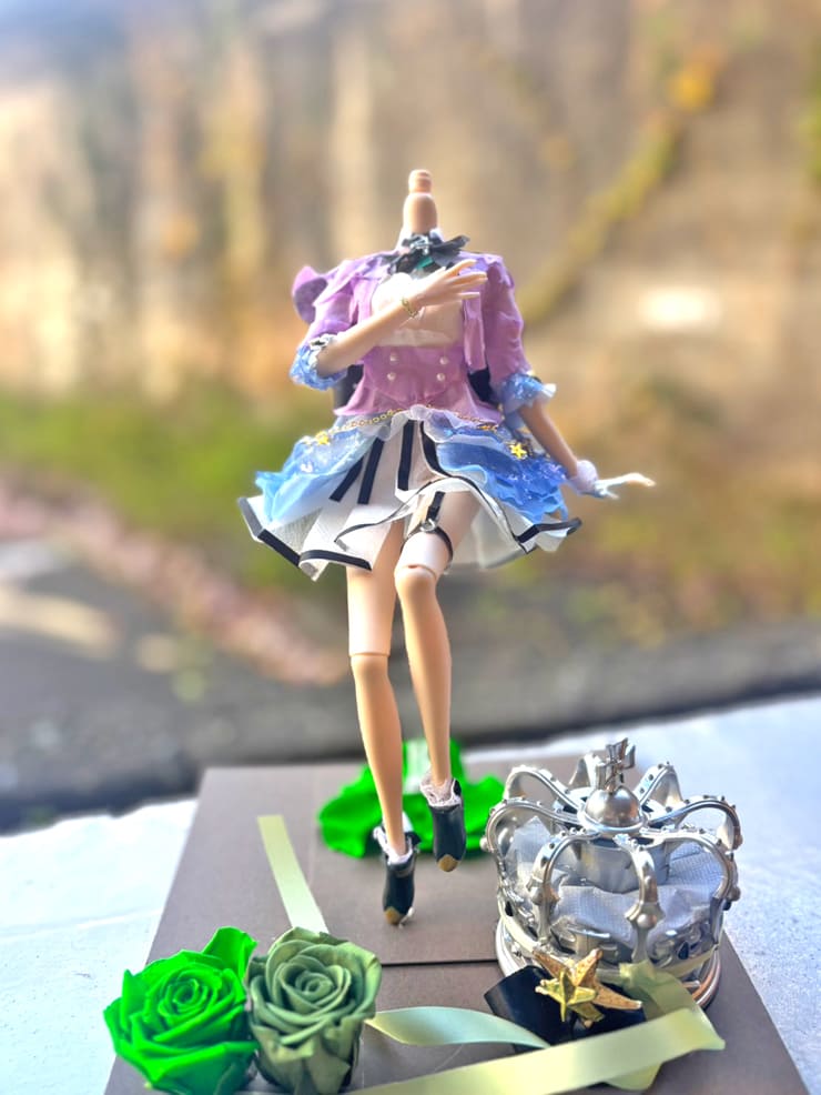 音葉なほ様の生誕祭祝い花 衣装再現フラワードール 【花屋店頭展示】