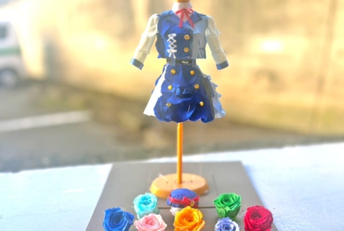 Palette Project様の #パレプロワンマン2025 公演祝い花 衣装再現プリザーブドフラワーミニトルソーアレンジ @大手町三井ホール