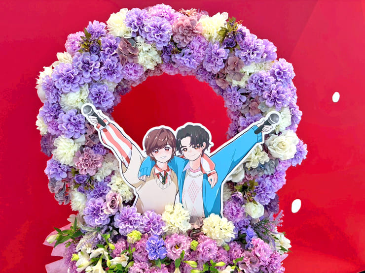 伊東健人様 中島ヨシキ様のUMakeライブツアーファイナル公演祝いリースフラスタ @Kanadevia Hall