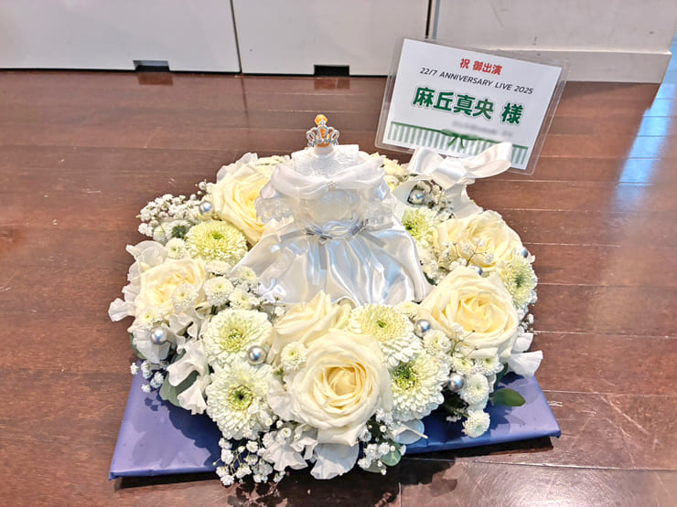 22/7 麻丘真央様のライブ公演祝い花 リースアレンジ @東京音楽大学100周年記念ホール