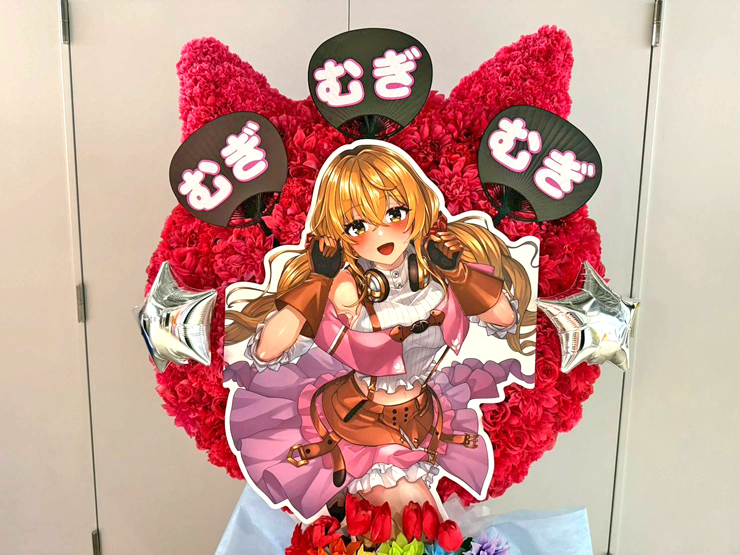 家長むぎ様の #にじさんじWORLDTOUR2025 東京公演祝いネコモチーフフラスタ @TOYOTA ARENA TOKYO