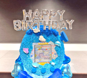 伊織もえ様の #もえ誕祭 祝いたまごっちモチーフフラスタ @IKUSA ARENA