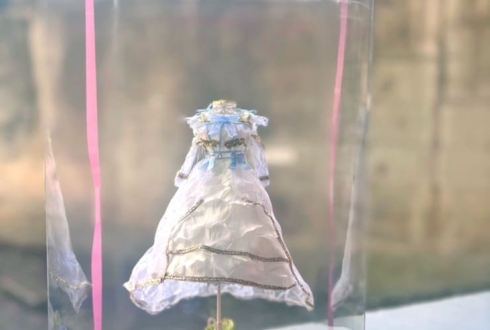 ハルニシオン 村瀬ゆうな様の生誕祭祝い花 衣装再現プリザーブドフラワーミニトルソーアレンジ @白金高輪SELENE b2