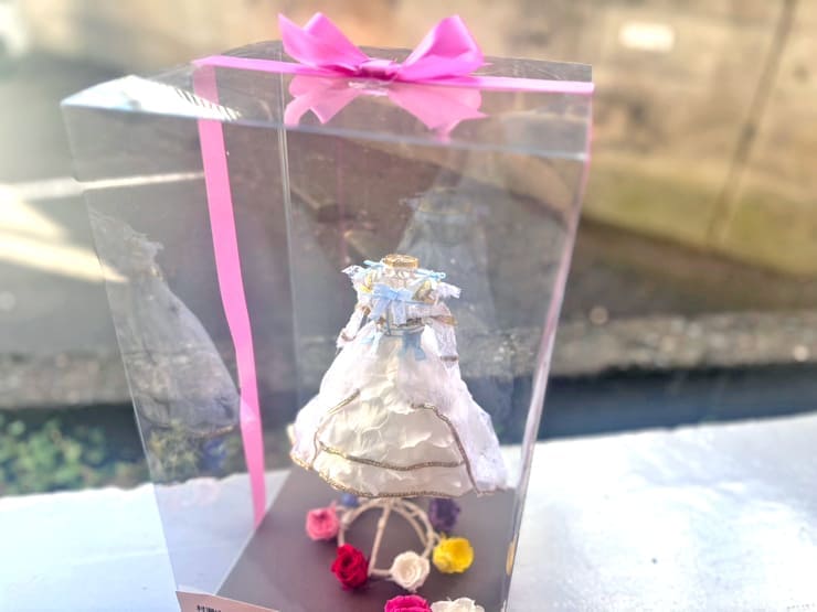 ハルニシオン 村瀬ゆうな様の生誕祭祝い花 衣装再現プリザーブドフラワーミニトルソーアレンジ @白金高輪SELENE b2