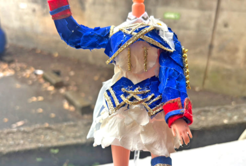 月ノ美兎様の #にじさんじWORLDTOUR2025 東京公演祝い花 衣装再現フラワードール @TOYOTA ARENA TOKYO【花屋店頭展示】