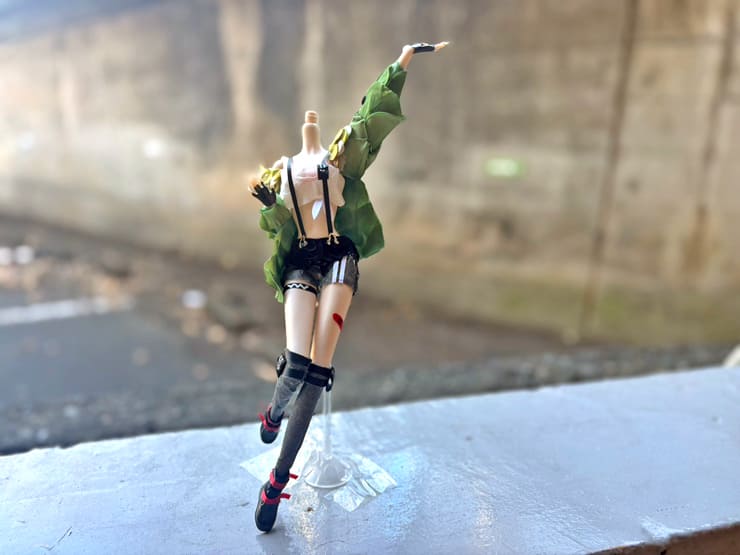 レイン・パターソン様の #ロクフリゲームフェスタ 公演祝い花 衣装再現フラワードール @パシフィコ横浜【花屋店頭展示】