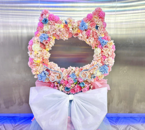 Jams Collection 花坂環様の生誕祭祝いネコ型リースフラスタ @ワンクロ中目黒スタジオ