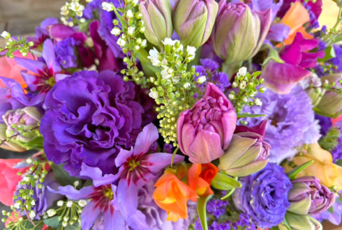 【 #ヲモヒヲカタチニプラス 】松田岳様の舞台出演祝い花 @あうるすぽっと・AiiA 2.5 Theater Kobe【花屋店頭展示】