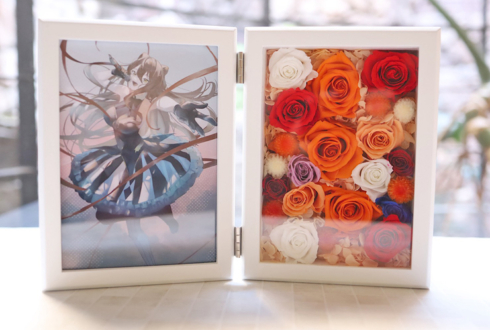 伊織ねめあ様の #ぶいかふぇ 出演祝い花 プリザーブドフラワーBOXアレンジ @LIVE SPACE Q