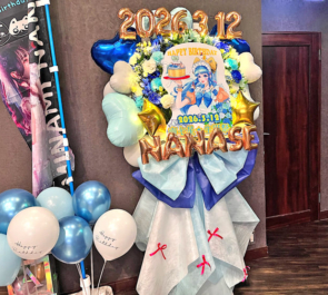 藍色アステリズム 南七星様の生誕祭祝いフラスタ&花束 @P.A.R.M.S秋葉原