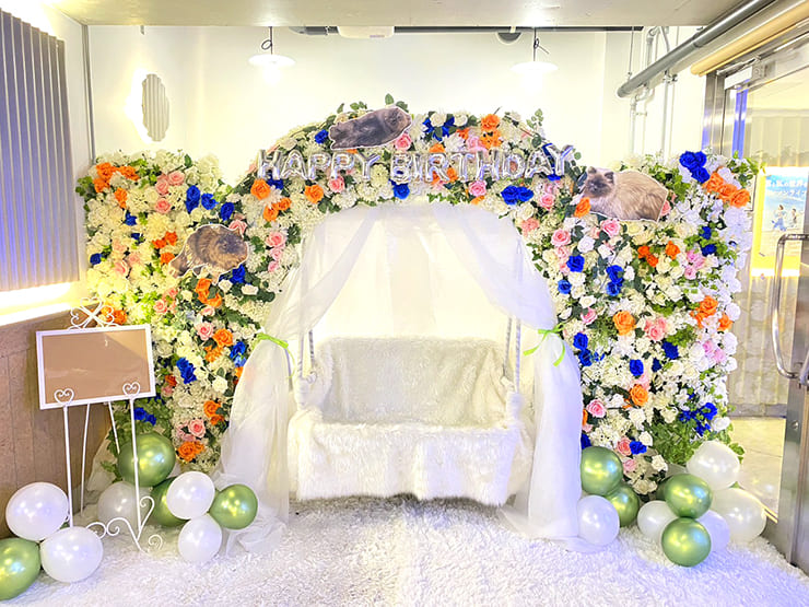 頓知気さきな様の生誕祭祝い連結アーチ @Veats Shibuya