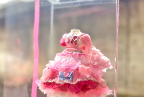 FES☆TIVE 八木ひなた様の卒業ライブ公演祝い花 衣装再現プリザーブドフラワーミニトルソーアレンジ @品川ステラボール