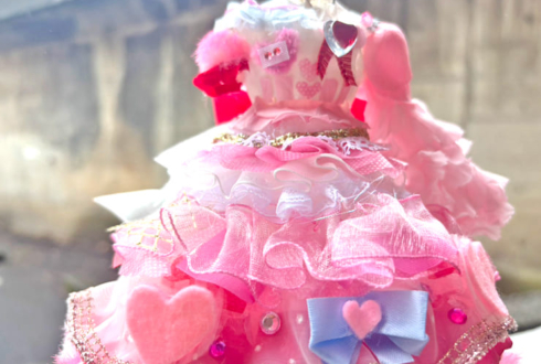 FES☆TIVE 八木ひなた様の卒業ライブ公演祝い花 衣装再現プリザーブドフラワーミニトルソーアレンジ @品川ステラボール