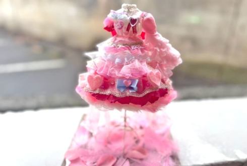 FES☆TIVE 八木ひなた様の卒業ライブ公演祝い花 衣装再現プリザーブドフラワーミニトルソーアレンジ @品川ステラボール