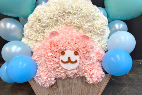 乃木坂46 一ノ瀬美空様のリアルミーグリ開催祝い花 クマモチーフアレンジ @幕張メッセ