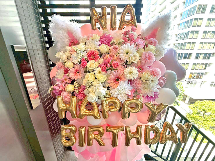 にあ様のBDイベント開催祝いフラスタ @メイドカフェ マジカルツインテール