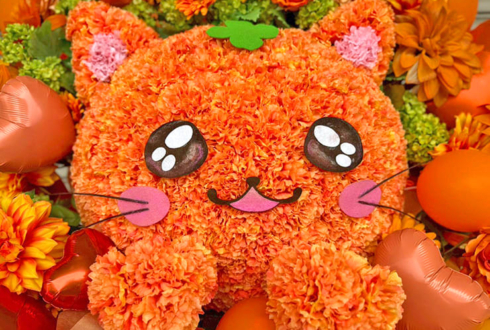 乃木坂46 賀喜遥香様のリアルミーグリ開催祝いネコモチーフフラスタ @幕張メッセ