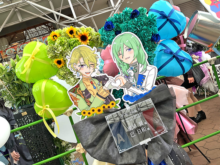 ALKALOID 風早巽様&Eden 巴日和様の #スタライ 10th公演祝いハートリースフラスタ @インテックス大阪