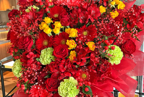 マルセイユ様のお笑い単独ライブ公演祝いアイアンスタンド花 @よしもと道頓堀シアター