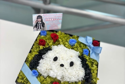 Rain Tree 新野楓果様の握手会開催祝い花 ポチャッコモチーフプリザーブドフラワーBOXアレンジ @TFTホール