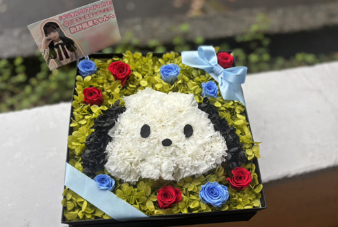 Rain Tree 新野楓果様の握手会開催祝い花 ポチャッコモチーフプリザーブドフラワーBOXアレンジ @TFTホール