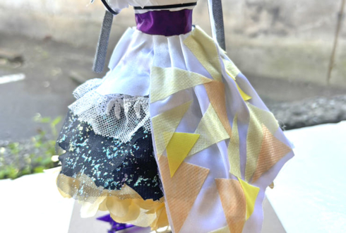 トライアムトーン 佐倉未雨役 齊藤未莉依様の #Rst_10thAnniv ライブ出演祝い花 衣装再現ミニトルソーアレンジ @川口総合文化センターリリア・フカガワみらいホール