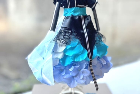 トライアムトーン 岬珊瑚役 田中あいみ様の #Rst_10thAnniv ライブ出演祝い花 衣装再現ミニトルソーアレンジ @川口総合文化センターリリア・フカガワみらいホール