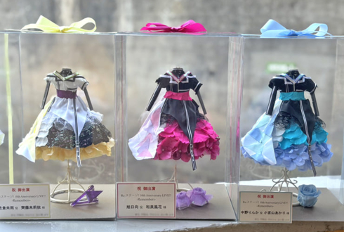 トライアムトーン様の #Rst_10thAnniv ライブ出演祝い花 衣装再現ミニトルソーアレンジ @川口総合文化センターリリア・フカガワみらいホール