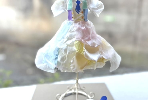 アルシュシュ 双葉詩穂役 平塚紗依様の #Rst_10thAnniv ライブ出演祝い花 衣装再現ミニトルソーアレンジ @川口総合文化センターリリア・フカガワみらいホール